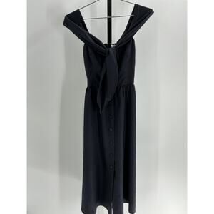 Reformation Black Off-Shoulder Dress